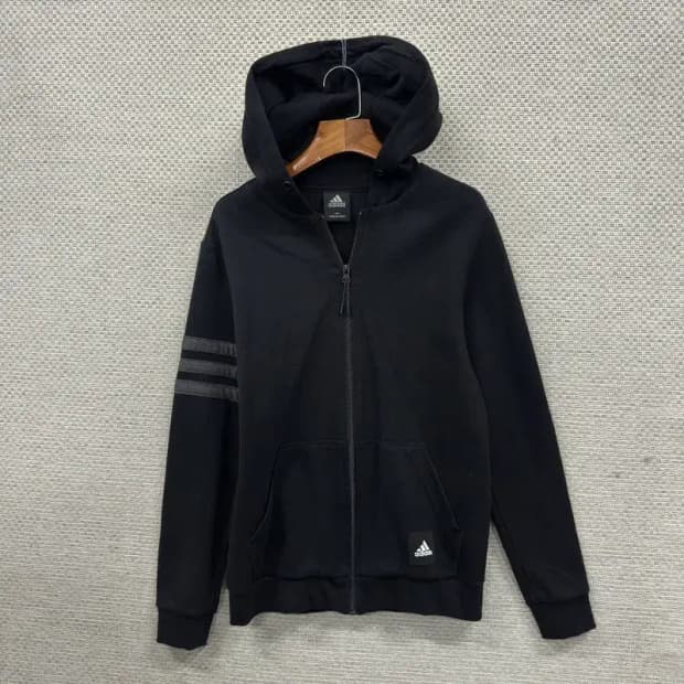아디다스 캐주얼 삼선로고 후드집업 90 M10401