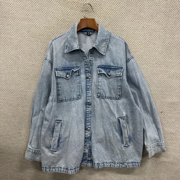 에이치앤엠 캐주얼 연청 데님 청자켓 M M10392