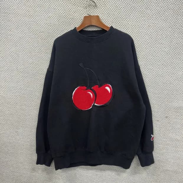 키르시 캐주얼 빅체리 약기모 스웻셔츠 맨투맨 1 M10284