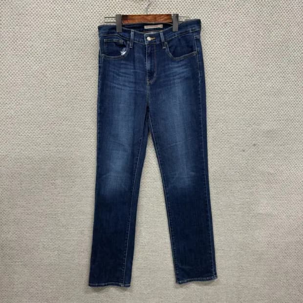 리바이스 724 하이라이즈 데님 청바지 28인치 M10527