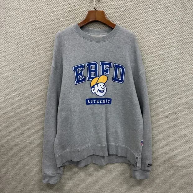 이벳필드 캐주얼 빅로고 스웻셔츠 맨투맨 L M10525
