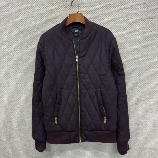 에이치앤엠 퀄팅 블루종 자켓 XS M10876