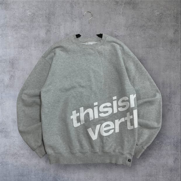 디스이즈네버댓 스펠아웃 그레이 맨투맨