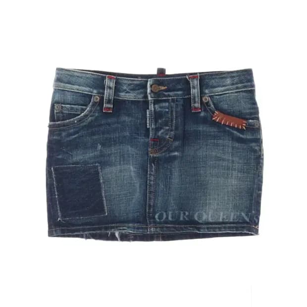 DSQUARED2 디스퀘어드2 청치마 미니스커트 M