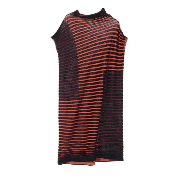 PLEATS PLEASE 플리츠 플리즈 비대칭 롱 원피스 M
