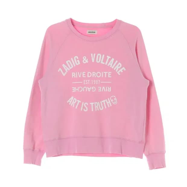 ZADIG&VOLTAIRE 쟈딕앤볼테르 핑크 맨투맨 S