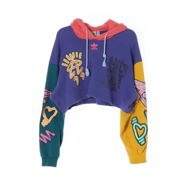 ADIDAS 아디다스 LOVEUNI 러브유니 후드 크롭 S