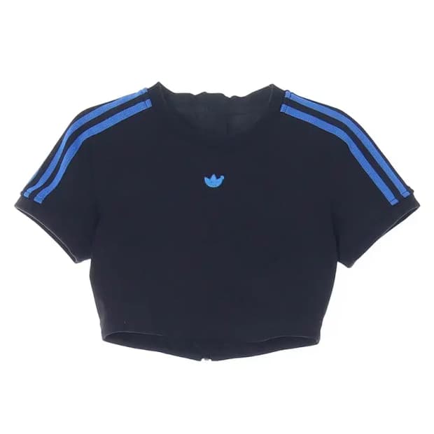 ADIDAS 아디다스 등지퍼 크롭 반팔 티 2