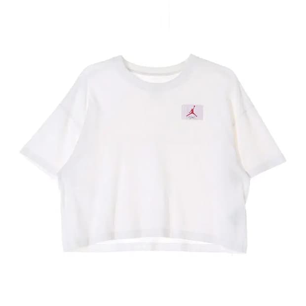 JORDAN 조던 NIKE 여성 크롭 반팔 티 L