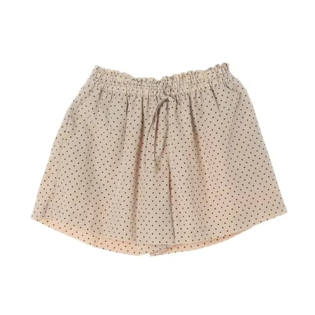 UNIQLO 유니클로 땡땡이 밴딩허리끈 반바지 M
