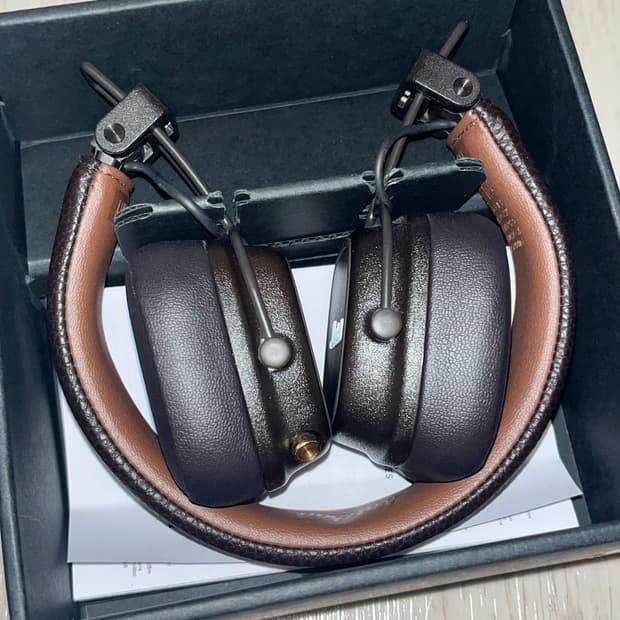 마샬 메이저4 IV 브라운 헤드폰 헤드셋 무선이어폰