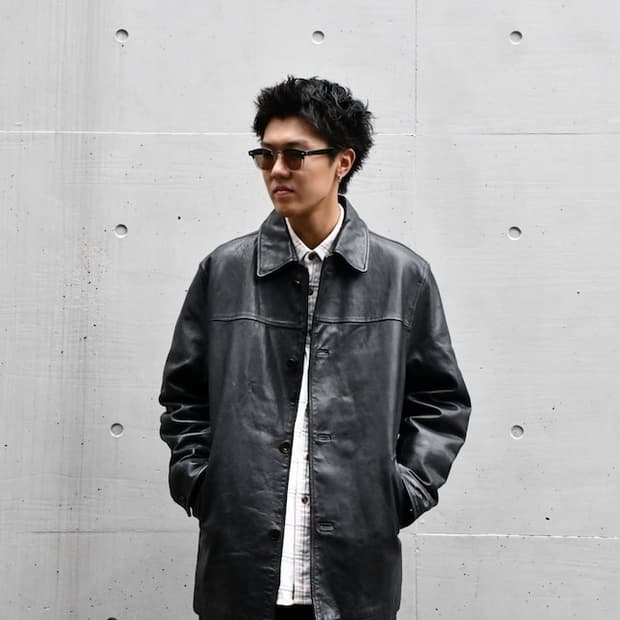 올드갭 올드 갭 old gap 레더 카코트 블랙 S 100 사이즈