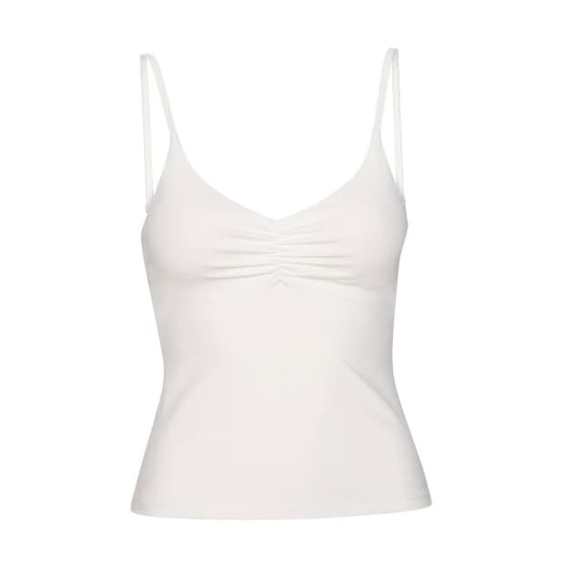 exercere scrunch tank top white.s