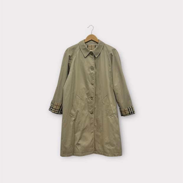 버버리 노바체크 싱글코트 트렌치코트 여성 66