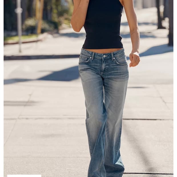 자라 로우라이즈 진 34사이즈 8727/022/427