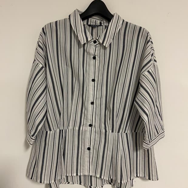 Junko Shimada Part 2 Stripe Flare Blouse