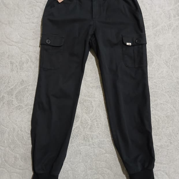 *노스페이스 블랙 카고 조거 팬츠 M