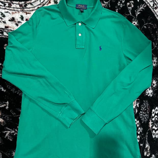 폴로 랄프로렌 긴팔 카라티 그린