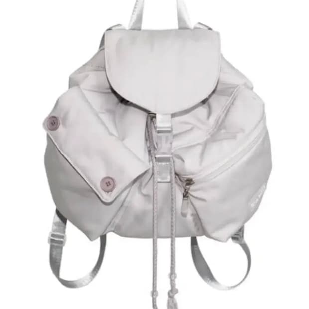 텐스댄스 파히섬 그레이 버튼 미니 백팩