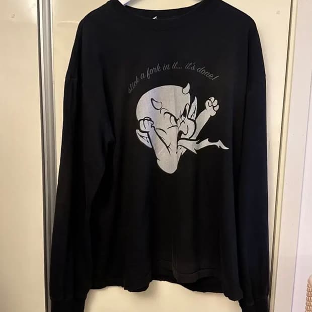 [3]폴리테루 핫스터프 롱슬리브 - 워시드 차콜