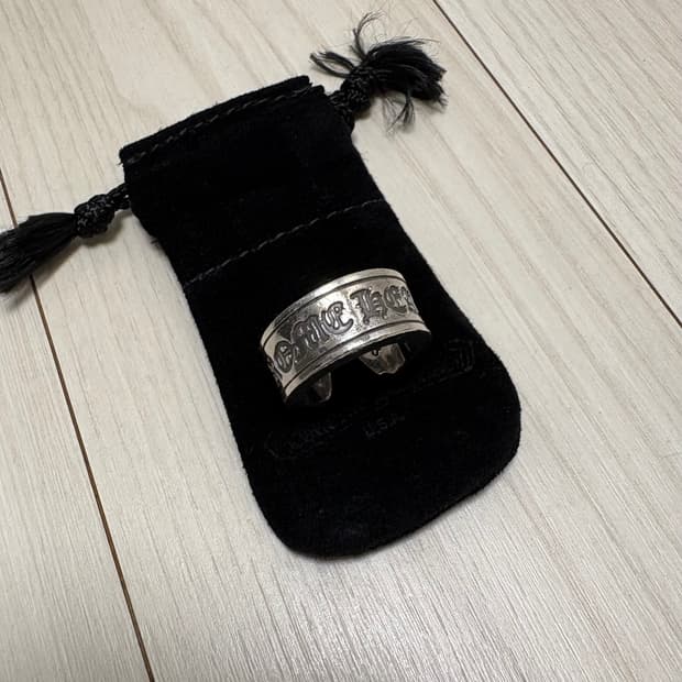 크롬하츠 스크롤라벨링 라지 us7.5 반지