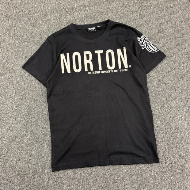 M)Norton 빈티지 프린팅 여성 반팔