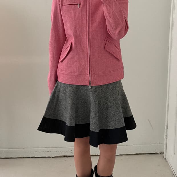 일본빈티지 피그먼트 라이더자켓