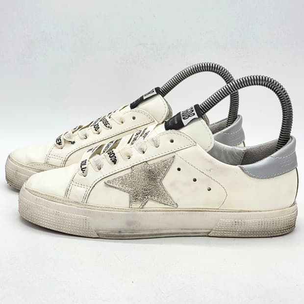 골든구스 우먼스 MAY 화이트/실버 (37)