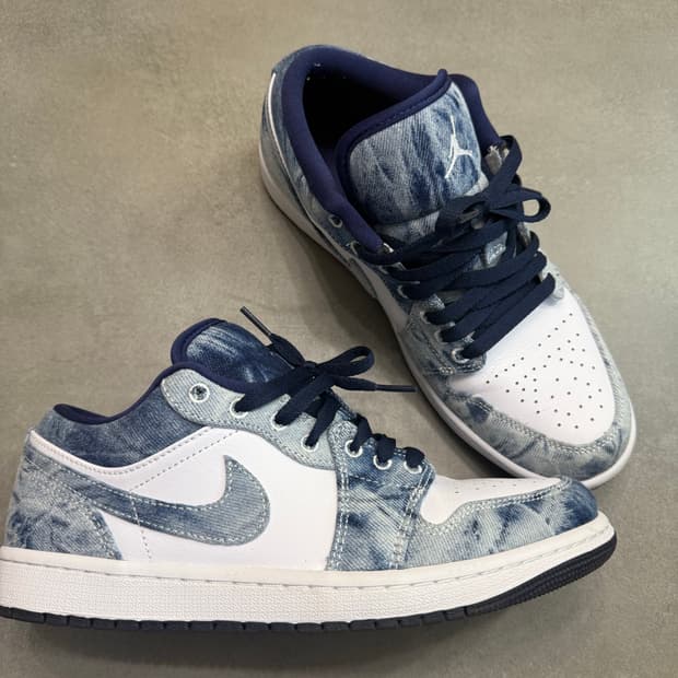 조던 1 로우 SE 워시드 데님