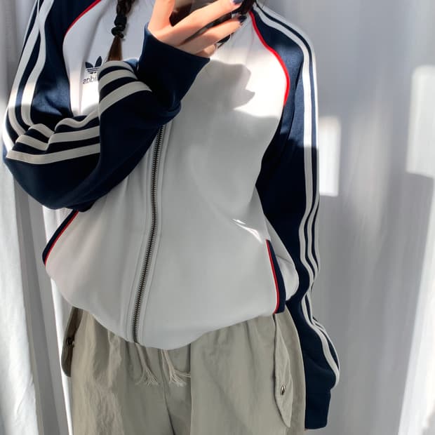 Adidas 아디다스 슈퍼스타 화이트 네이비 유넥 져지