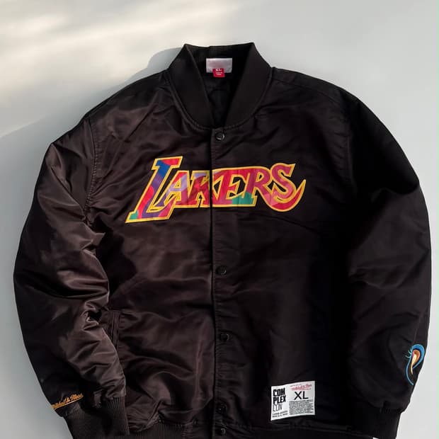 [XL] 미첼앤네스 X 무라카미타카시 컴플렉스콘 레이커스 바시티 자켓
