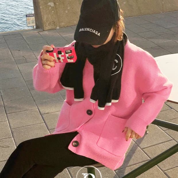 바이정수(byjungsoo) 횰가디건 프리사이즈 새상품