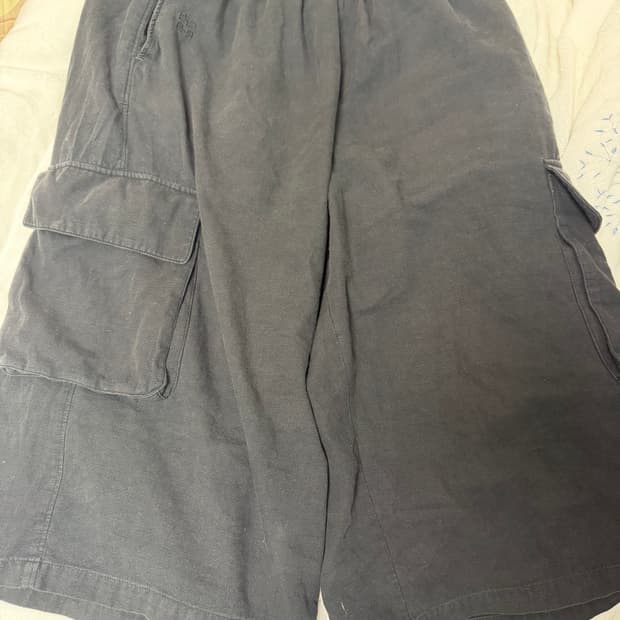 [3]폴리테루 휴먼인덱스 인덱스 1/2 카고 팬츠 블랙