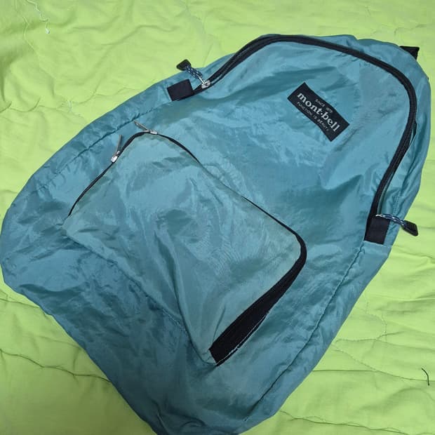 몽벨 90s 패커블 민트 경량 백팩