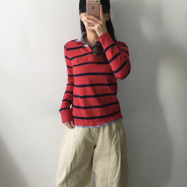 빈폴 스트라이프 롱슬리브