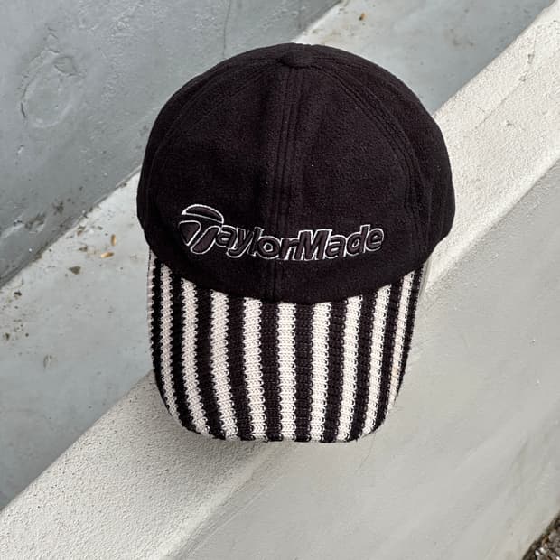 [M-L] 테일러메이드 로고 플리스 볼캡 모자 골프