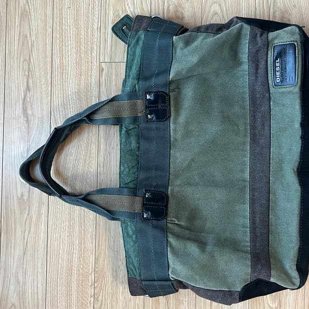 구 디젤 캔버스 백 