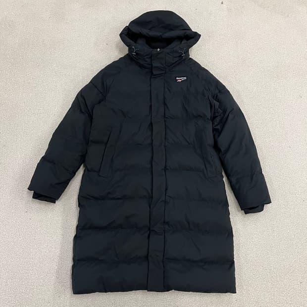 [XL] 리복 클래식 블랙 롱 패딩 점퍼 자켓 0105M1