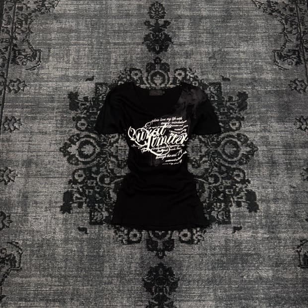 Beaumere 00s lettering ribbed top