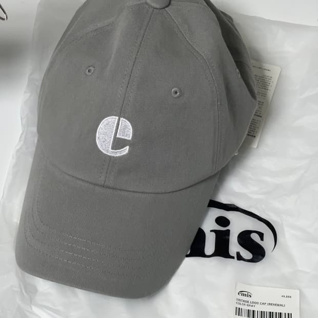 이미스 빈티지 로고 볼캡(리뉴얼) 그레이
