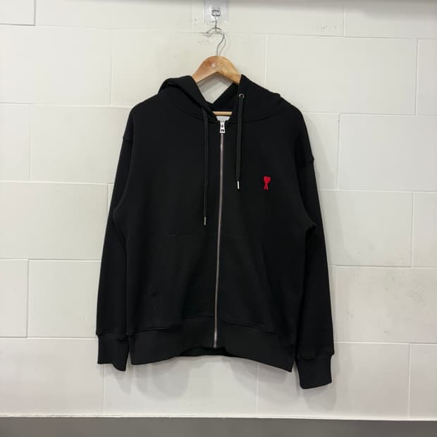 아미 스몰하트 로고 후드집업