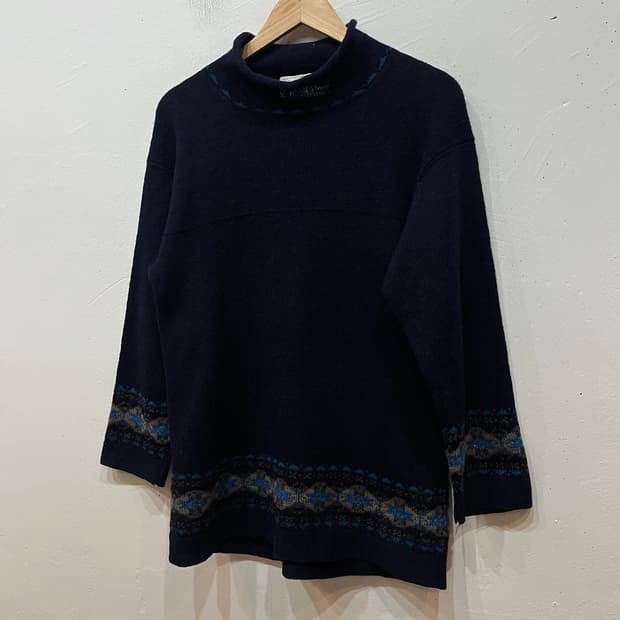 Made in SHETLAND 퓨어울 니트 우먼즈