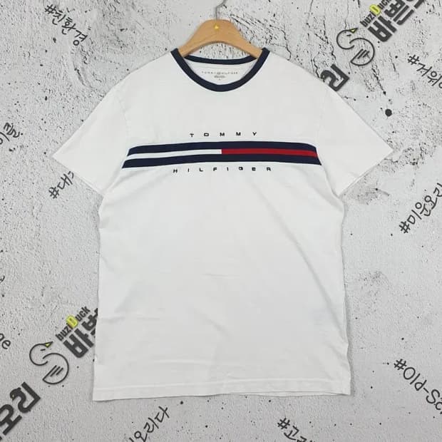 타미힐피거 TOMMY 반팔 티셔츠 화이트 S 1000434