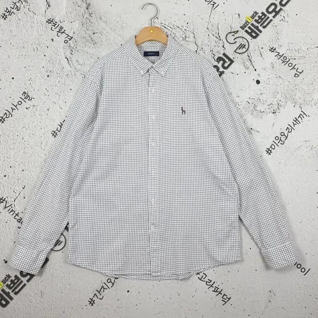 헤지스 HAZZYS 긴팔 남방 셔츠 테터솔체크 105 1100291