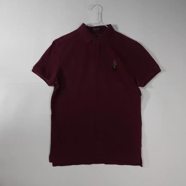 빈폴 반팔 카라티 버건디