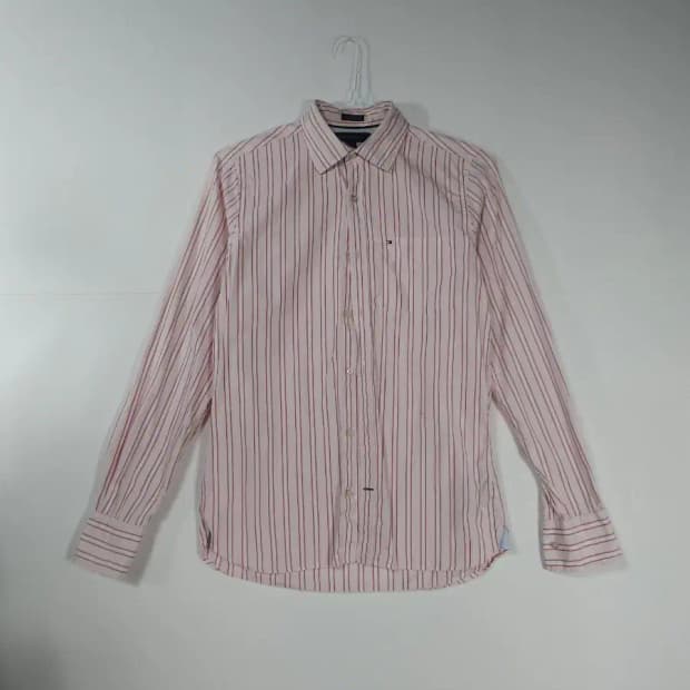타미힐피거 스트라이프 긴팔 셔츠