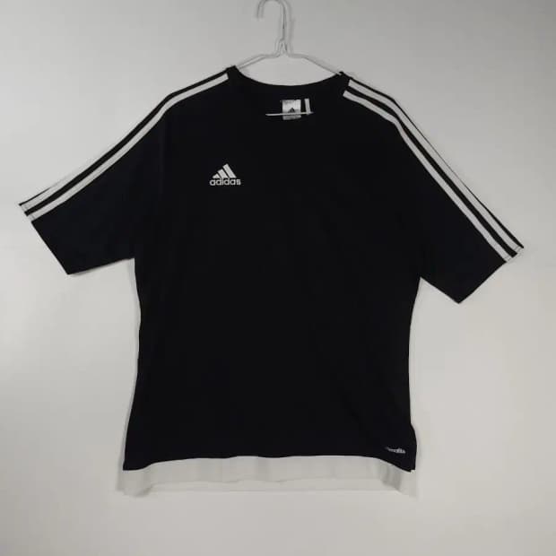 아디다스 삼선 반팔 티셔츠 블랙