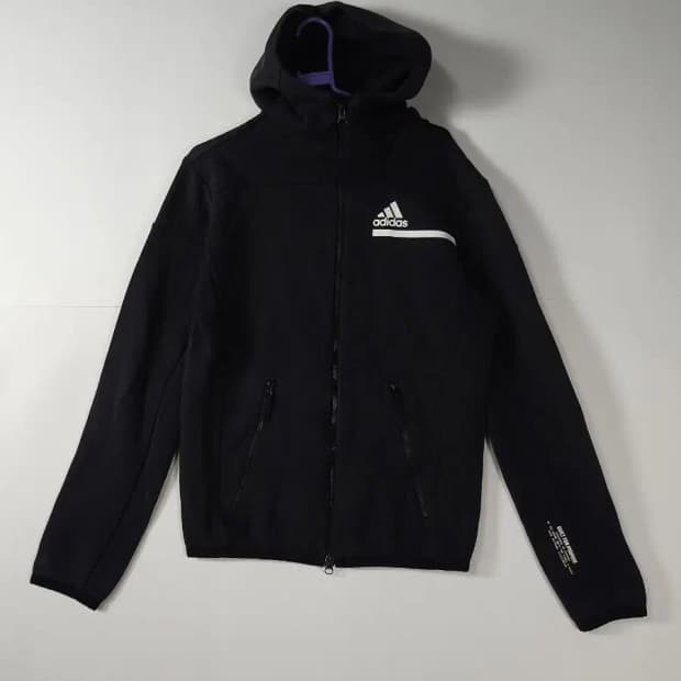 아디다스 블랙 후드집업