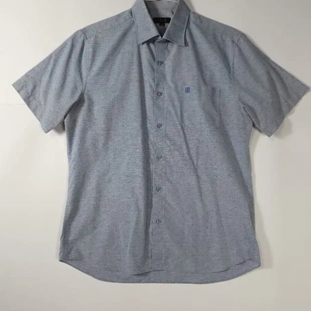 닥스 반팔 셔츠 블루 남방