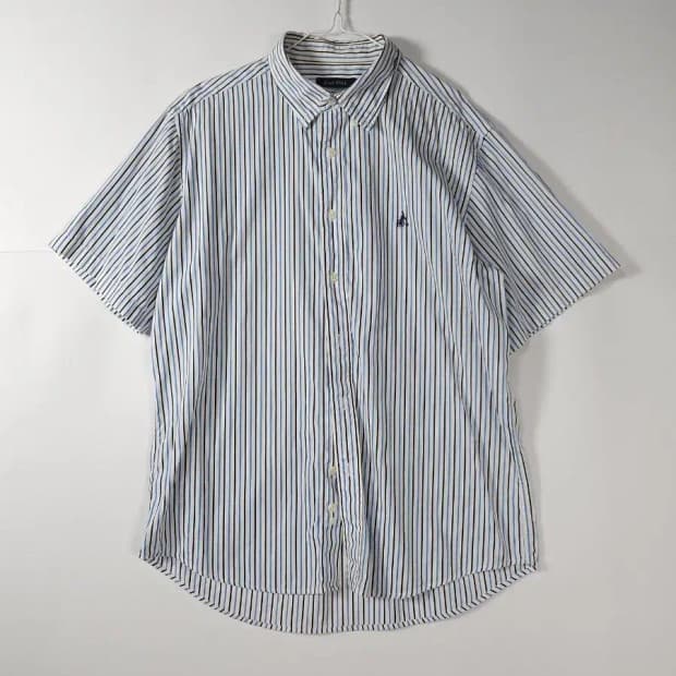 빈폴 스트라이프 반팔 셔츠